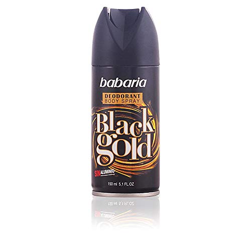 Babaria Deodorante Spray da Uomo, Black Gold, 150