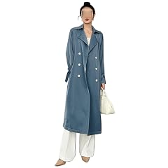 Trench Coat Double-breasted Medium-length Temperament High-end Trench Coat Womens Models Loose High-grade Solid Color