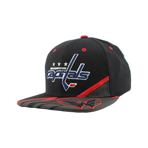 Washington Capitals NHL Officially Licensed Adjustable Snapback Hat Flat Bill Z11 Bolt