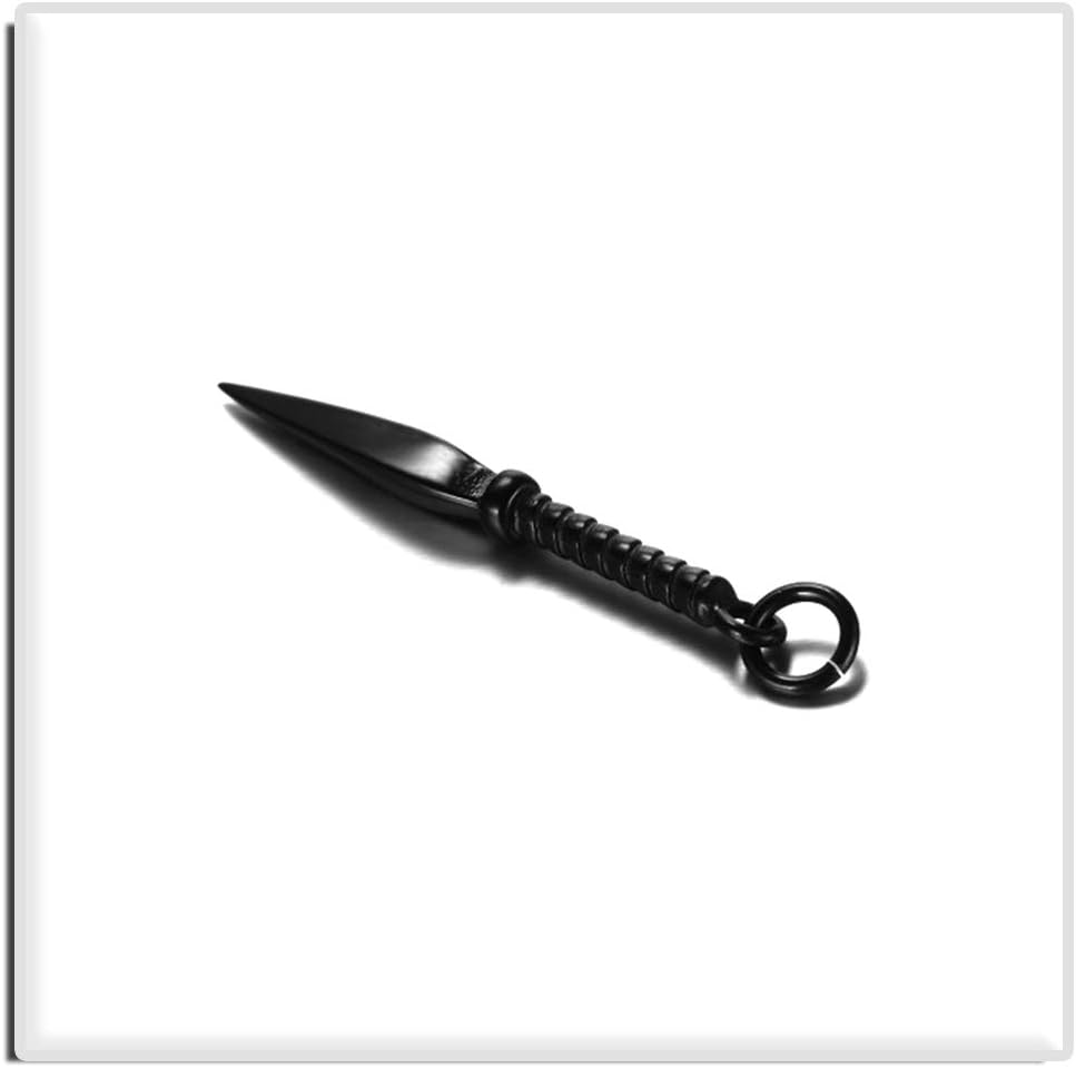 Xusamss Fashion Titanium Steel Spear Pendant Necklace,22" Link Chain - Image 4