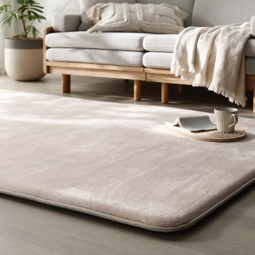 RASIK ���O�}�b�g �J�[�y�b�g ��130×190cm �x�[�W�� �������� �h�� ����30mm �E���^�� �t�����l�� ����~�ߕt�� ���g�[�Ή� ��z�����A���f�q�h Molla ���b��