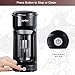 Single Serve Coffee Maker Coffee Brewer Compatible with K-Cup Single Cup Capsule with 6 to 14oz Reservoir, Mini Size, KMC202, Black