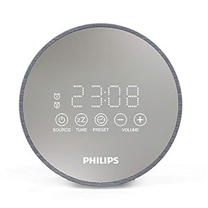 Philips Audio Radiowecker DR402/12 Digitaler Radiowecker (Sleep Timer, USB Ladefunktion, 2 Weckfunktionen) TADR402/12 silber