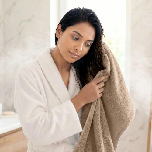 Image of TRIDENT Soft Comfort Air Rich 100% Cotton Towels for Bath, 500 GSM Large Size Bathroom Towels for Men /Women, 1 Piece Bath Towel (69cm x 137cm), Acorn