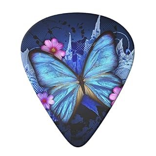 ASDTEHCY Lot de 6 médiators en celluloïd, beaux médiators papillon pour guitares acoustiques, électriques, basses ou… - Les Beatles, Paul McCartney, John Lennon, RIngo Starr, George Harrison ASDTEHCY Lot de 6 médiators en celluloïd, beaux médiators papillon pour guitares acoustiques, électriques, basses ou… – Image 3