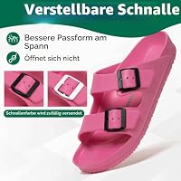 SAGUARO Eva Hausschuhe Herren Pantoletten Damen Leicht Gr.38 – Ansicht 4