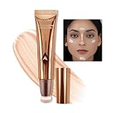 Anglicolor Iluminador De Cara En Barra, Iluminador De Barra Maquillaje Beauty Wand, Face Highlighter Stick Con Aplicador De...