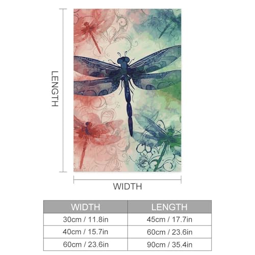 Poster autocollant libellule au fini mat - Papier amovible de haute precision facile a enlever