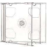 Professionelle Qualität Dragon Trading® CD-Hüllen für 2 CDs, 10,4 mm, transparent, 5 Stück