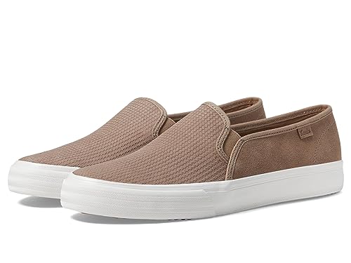Image of Keds Womens Double Decker Canvas Slip On Sneakers Shoes Casual - Black