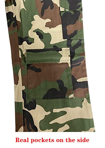 Womens Casual Camo Pants High Waist Cargo Trousers Running Pants Plus Size Camouflage Xl #TOP5