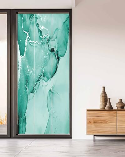 Vinilo decorativo Turquesa para ventana 35.4"x78.7" miniatura 1