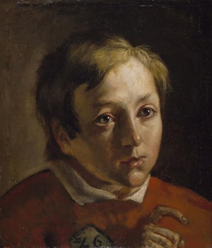 Portrait d'un garçon par Madox Brown, affiche art mural de prestige 60x90