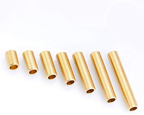 SUPERTOOL Thread Nipple 1/2" Brass Running Nipple Threaded Tube for Tank Connectors (12MM, 1PCS), Gold, 120mm - Image 4