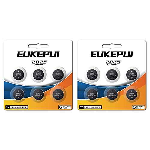 Eukepui Cr2025 3V Lithium Battery-12 Count #TOP10