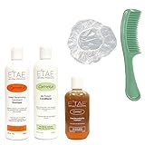Etae Carmelux Shampoo Conditioner E'tae Carmel Treatment Natural Products Combo Kit (3 items)