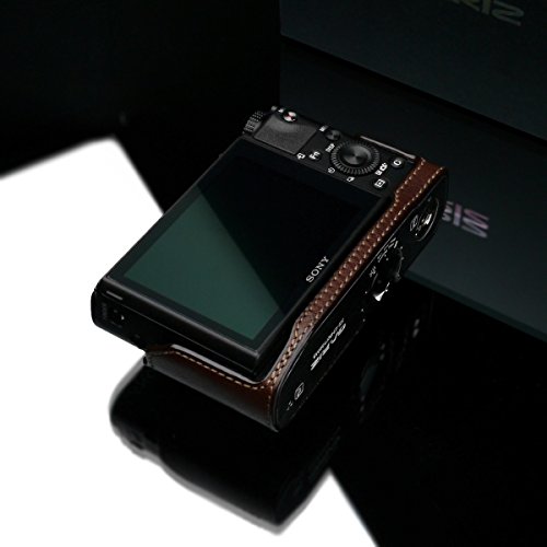 Gariz Genuine Leather Hg-Rx100M3Br Camera Metal Half Case For Sony Rx100Iii Rx100M Iii With Hand Grip, Brown #TOP7