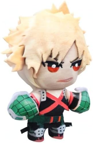 MHA Deku Plushie Todoroki Plushie Bakugou Plushies Plush Toy Stuffed Doll 15cm (Yellow, One Size)