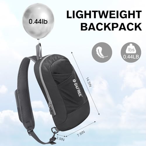Image of G4Free Sling Bag RFID Blocking Lightweight Crossbody Backpack Chest Shoulder Bag for Travel Sports Running