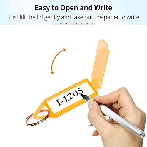 Image of SNDIA 25 Pcs Key Tag Multicolor Keyring & Keychain
