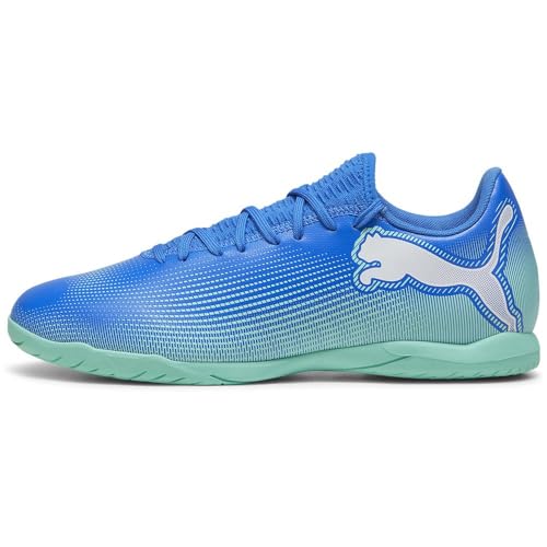 PUMA Unisex Adults Future 7 Play IT Soccer Shoe, HYPERLINK Blue-Mint-PUMA...