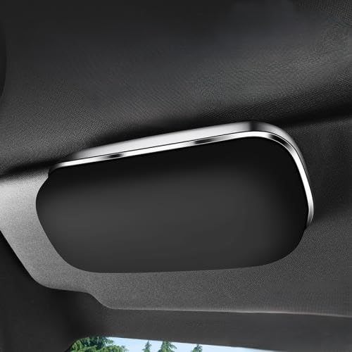 Image of RALTS Sunglasses Holder for Car Sun Visor, Protective Automotive Eyeglasses Storage Case Hanger, Soft Vehicle Interior Glasses Organizer Box Accessories, Universal for SUV Sedan Truck (Black A)