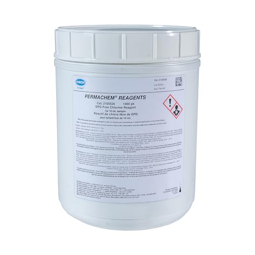 Hach DPD Free Chlorine Reagent Powder Pillows, 10 mL, Pack of 1000, 2105528