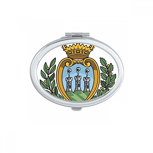 Miroir de poche Samoa ovale compact pour maquillage
