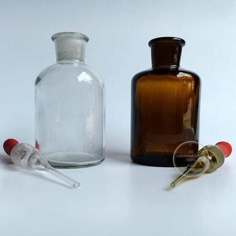 30ml 60ml 125ml Transparent Or Brown Glass Dropper Bottle Dropping Reagent Flask Lab Chemistry Container Glassware (Size : Clear 30ml 4pcs)