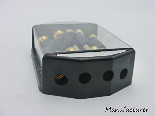 IN-LINE ANL FUSE HOLDER 4 WAY 1x0GA-4x4GA WITH FUSE DISTRIBUTION BLOCK STEREO/AUDIO/CAR