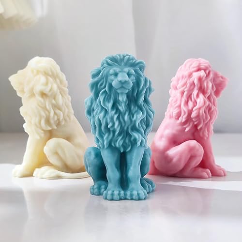 3D Lion Candle Mold - Handcraft Artistic Soy Wax Candles, Soap, Resin, Chocolate, Gypsum and Clay Crafts
