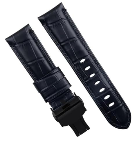 Bracelet de montre en cuir véritable de vache souple 20mm anti-rigidité pour Breitling