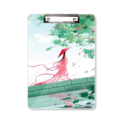 Bloc d'écriture A4 avec porte-bloc aigue-marine de style chinois pour bureau