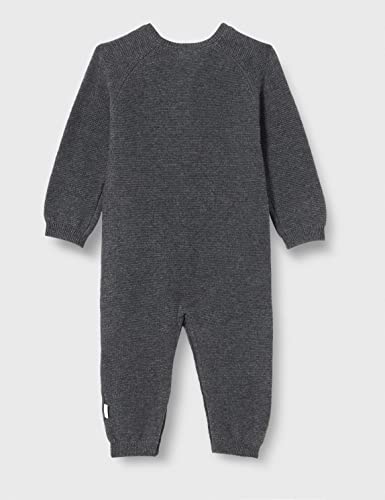 Noppies Baby Unisex Baby Playsuit Monrovia Long Sleeve Overalls, Dark Grey melange-C238, 44