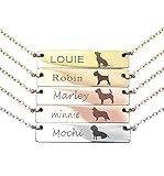 Pet Photo Necklace Personalized Pet Jewelry Custom Portrait Personalized Dog Silhouette Necklace -...