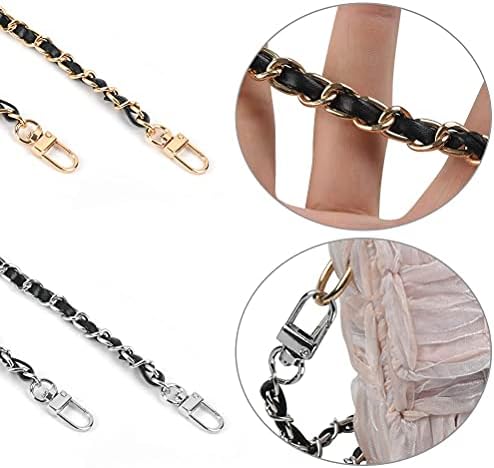 TRKETK Taschenverlängerung 4er Set - Metall Ketten Mit Herz & Halbmond Design