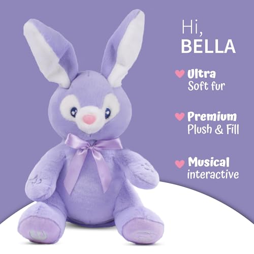 Dimple Bella Peek a Boo Bunny Stuffed Animal, Interactive Bunny Plush by Dimple - Used condition - Image 7