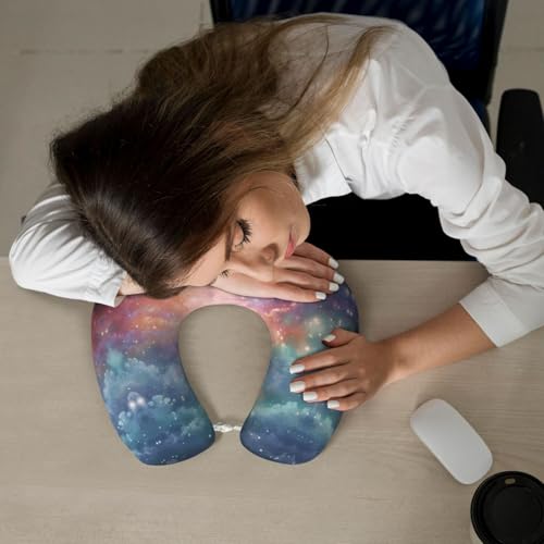 Almohada de viaje espuma viscoelástica tamaño U cómoda miniatura 6