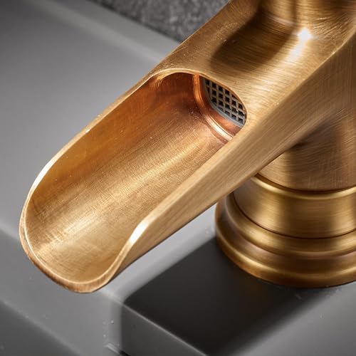 Robinet cascade haut pour mitigeur de lavabo rétro noir et robuste