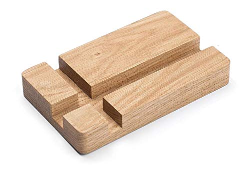 The Plant Nature - Wooden Smartphone Stand, Card/Cell Phone Holder. Universal Size for All Mobiles and Small Tabs- Can Be Used in Office Or Home (Medium)