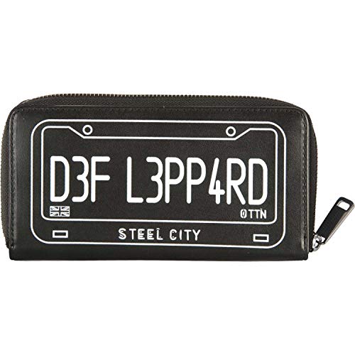 Women's Def Leppard Steel City Zip Wallet Girls Wallet Black