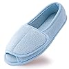 Git-up Diabetic Slippers for Women Memory Foam Arthritis Edema Adjustable Open Toe Swollen Feet Slippers Bedroom House…
