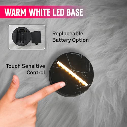 Image of 3D Illusion Gift for BTS Fans | BTS Army Nightlight Gift for Women Girls Girlfriend Teen Girl Friends & Birthday Return Gift | Home Decor Light | Warm White Light & USB Powered