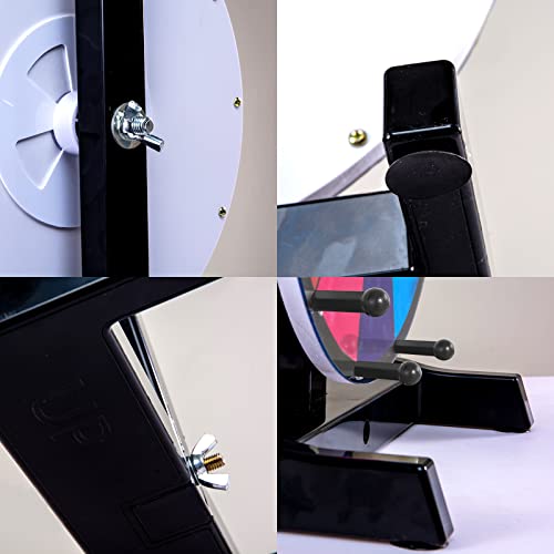 Hooomyai Hc Display 12" Tabletop Spinning Prize Wheel 12 Slots With Durable Plastic Base, Dry Erase Markers And Eraser, 2 Pointers, For Fortune Spin Game In Party Pub Trade Show Carnival #TOP3