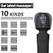 KINGWAND Handheld Personal Mini Massager Tool– Waterproof, USB Rechargeable, 10 Vibration - Perfect on Back Legs Hand Pains and Sports Recovery(Black)