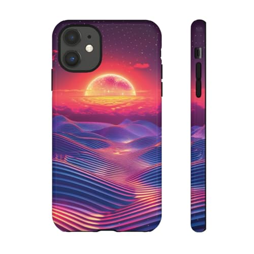Coque iPhone 11 rigide bleu brillant protégeant des chocs du quotidien