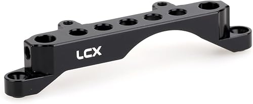 LCX Racing 110th RC Crawler coche Alluminum marco delantero carril soporte cuerpo post montaje para Axial SCX10 III SCX10.3 AXI03007,