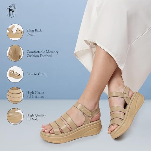 Image of Marc Loire Women Soft Comfortable Solid Platform Heels