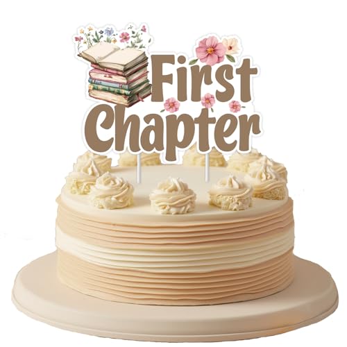 Livres de lecture et premier anniversaire : topper décoration de gâteau rétro bébé
