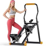 soges Folding Stair Stepper for Home, Vertical Cardio Climbing Exercise Machine for Full-Body Workout, Stair Climber, Stairmaster, Adjustable Handlebar & Pedals